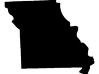 Sticker Custom Preview Image #087602 Maps U S A States Missouri01