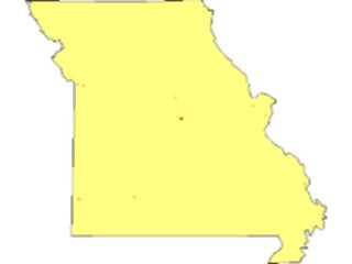 Sticker Custom Preview Image #087603 Maps U S A States Missouri02