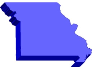 Sticker Custom Preview Image #087608 Maps U S A States Missouri07