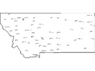 Sticker Custom Preview Image #087626 Maps U S A States Montana12