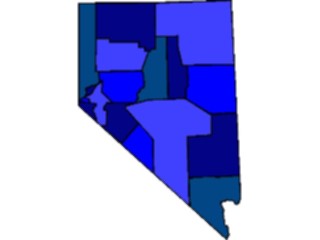 Sticker Custom Preview Image #087645 Maps U S A States Nevada06