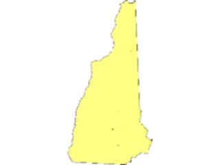 Sticker Custom Preview Image #087654 Maps U S A States New Hampshire02