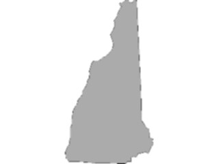 Sticker Custom Preview Image #087662 Maps U S A States New Hampshire10