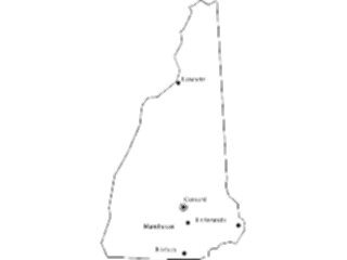 Sticker Custom Preview Image #087664 Maps U S A States New Hampshire12