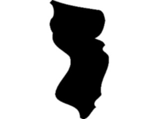 Sticker Custom Preview Image #087666 Maps U S A States New Jersey01