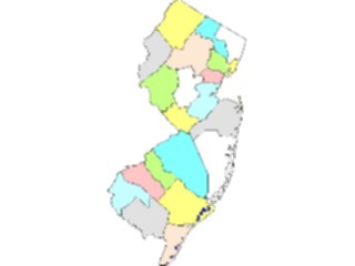 Sticker Custom Preview Image #087668 Maps U S A States New Jersey03