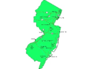 Sticker Custom Preview Image #087670 Maps U S A States New Jersey05