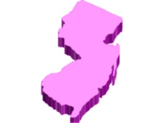 Sticker Custom Preview Image #087672 Maps U S A States New Jersey07