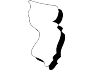 Sticker Custom Preview Image #087676 Maps U S A States New Jersey11