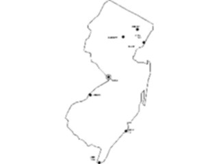 Sticker Custom Preview Image #087677 Maps U S A States New Jersey12