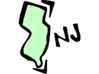 Sticker Custom Preview Image #087678 Maps U S A States New Jersey13