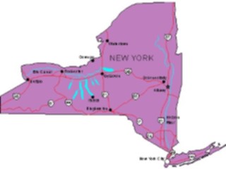 Sticker Custom Preview Image #087696 Maps U S A States New York05