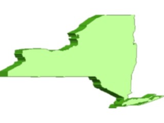 Sticker Custom Preview Image #087698 Maps U S A States New York07