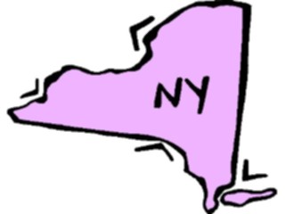 Sticker Custom Preview Image #087704 Maps U S A States New York13