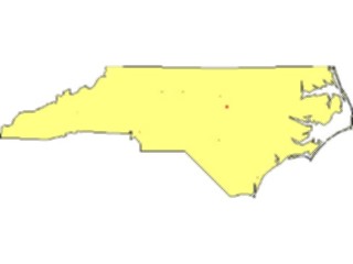 Sticker Custom Preview Image #087706 Maps U S A States North Carolina02