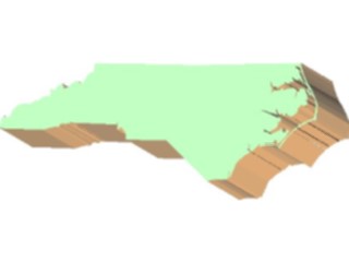 Sticker Custom Preview Image #087708 Maps U S A States North Carolina04