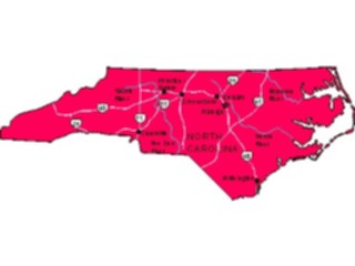 Sticker Custom Preview Image #087709 Maps U S A States North Carolina05