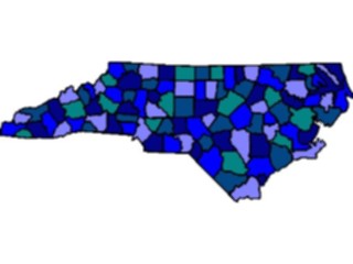 Sticker Custom Preview Image #087710 Maps U S A States North Carolina06