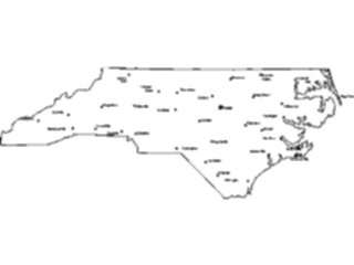 Sticker Custom Preview Image #087716 Maps U S A States North Carolina12