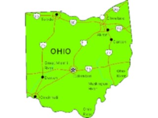 Sticker Custom Preview Image #087735 Maps U S A States Ohio05