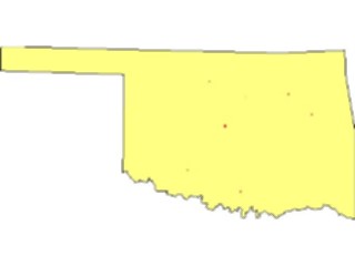 Sticker Custom Preview Image #087745 Maps U S A States Oklahoma02