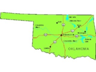 Sticker Custom Preview Image #087748 Maps U S A States Oklahoma05