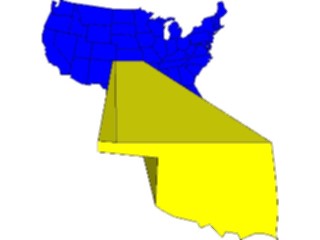 Sticker Custom Preview Image #087751 Maps U S A States Oklahoma08