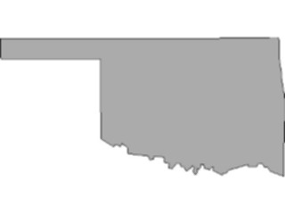 Sticker Custom Preview Image #087753 Maps U S A States Oklahoma10