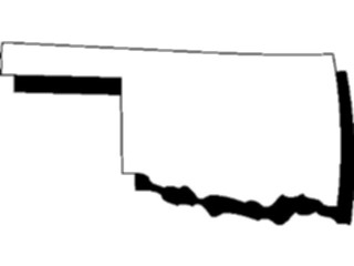 Sticker Custom Preview Image #087754 Maps U S A States Oklahoma11