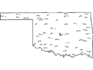 Sticker Custom Preview Image #087755 Maps U S A States Oklahoma12