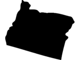 Sticker Custom Preview Image #087756 Maps U S A States Oregon01