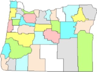 Sticker Custom Preview Image #087758 Maps U S A States Oregon03