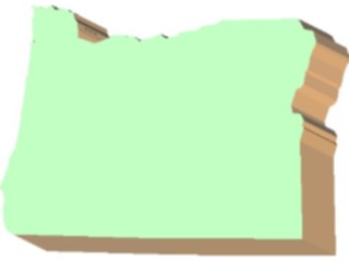 Sticker Custom Preview Image #087759 Maps U S A States Oregon04