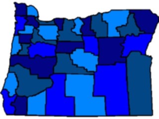 Sticker Custom Preview Image #087761 Maps U S A States Oregon06
