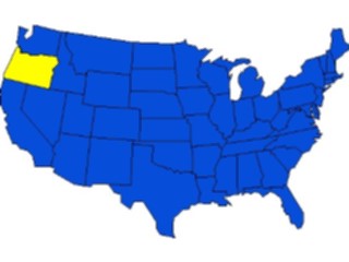 Sticker Custom Preview Image #087764 Maps U S A States Oregon09