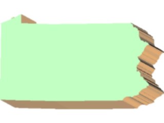 Sticker Custom Preview Image #087772 Maps U S A States Pennsylvania04