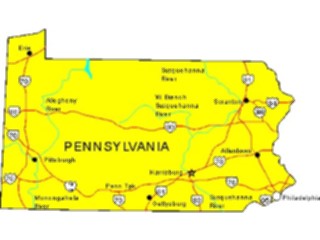 Sticker Custom Preview Image #087773 Maps U S A States Pennsylvania05