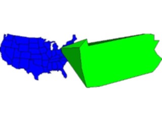 Sticker Custom Preview Image #087776 Maps U S A States Pennsylvania08