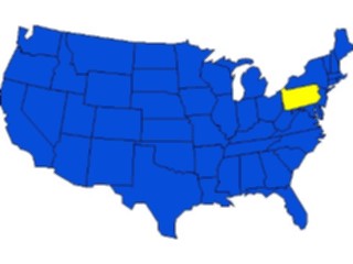 Sticker Custom Preview Image #087777 Maps U S A States Pennsylvania09