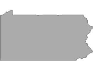 Sticker Custom Preview Image #087778 Maps U S A States Pennsylvania10