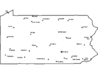 Sticker Custom Preview Image #087780 Maps U S A States Pennsylvania12