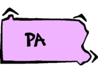 Sticker Custom Preview Image #087781 Maps U S A States Pennsylvania13