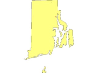 Sticker Custom Preview Image #087783 Maps U S A States Rhode Island02