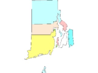Sticker Custom Preview Image #087784 Maps U S A States Rhode Island03