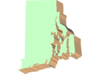 Sticker Custom Preview Image #087785 Maps U S A States Rhode Island04