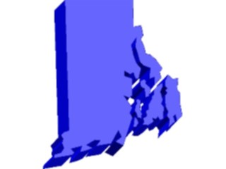 Sticker Custom Preview Image #087788 Maps U S A States Rhode Island07