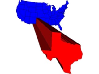 Sticker Custom Preview Image #087841 Maps U S A States Texas08