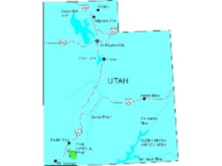 Sticker Custom Preview Image #087852 Maps U S A States Utah05