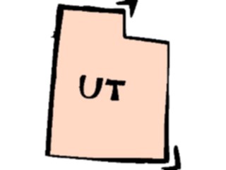 Sticker Custom Preview Image #087860 Maps U S A States Utah13