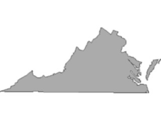 Sticker Custom Preview Image #087883 Maps U S A States Virginia10